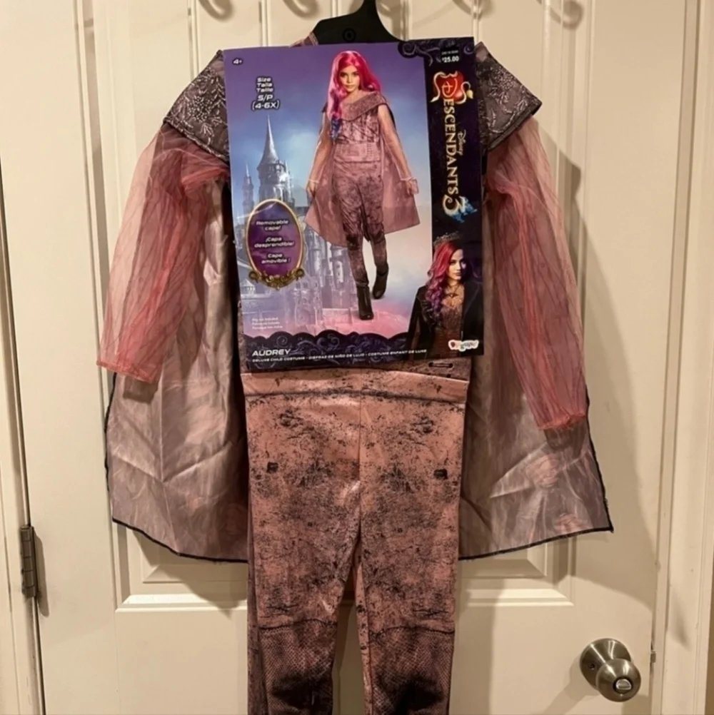 NWT Disney Descendants 3 Deluxe Child's Audrey Halloween Costume Girl's S 4-6X - Picture 2 of 8